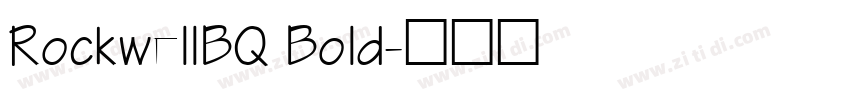 RockwellBQ Bold字体转换